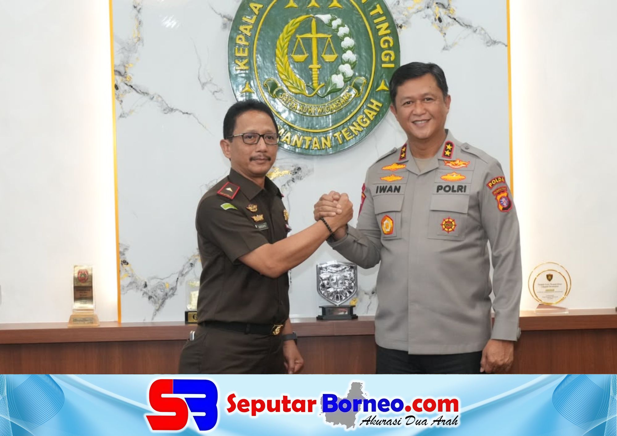 Kapolda Kalteng Silaturahmi ke Kejati, Perkuat Sinergi Jaga Kamtibmas Bumi Tambun Bungai