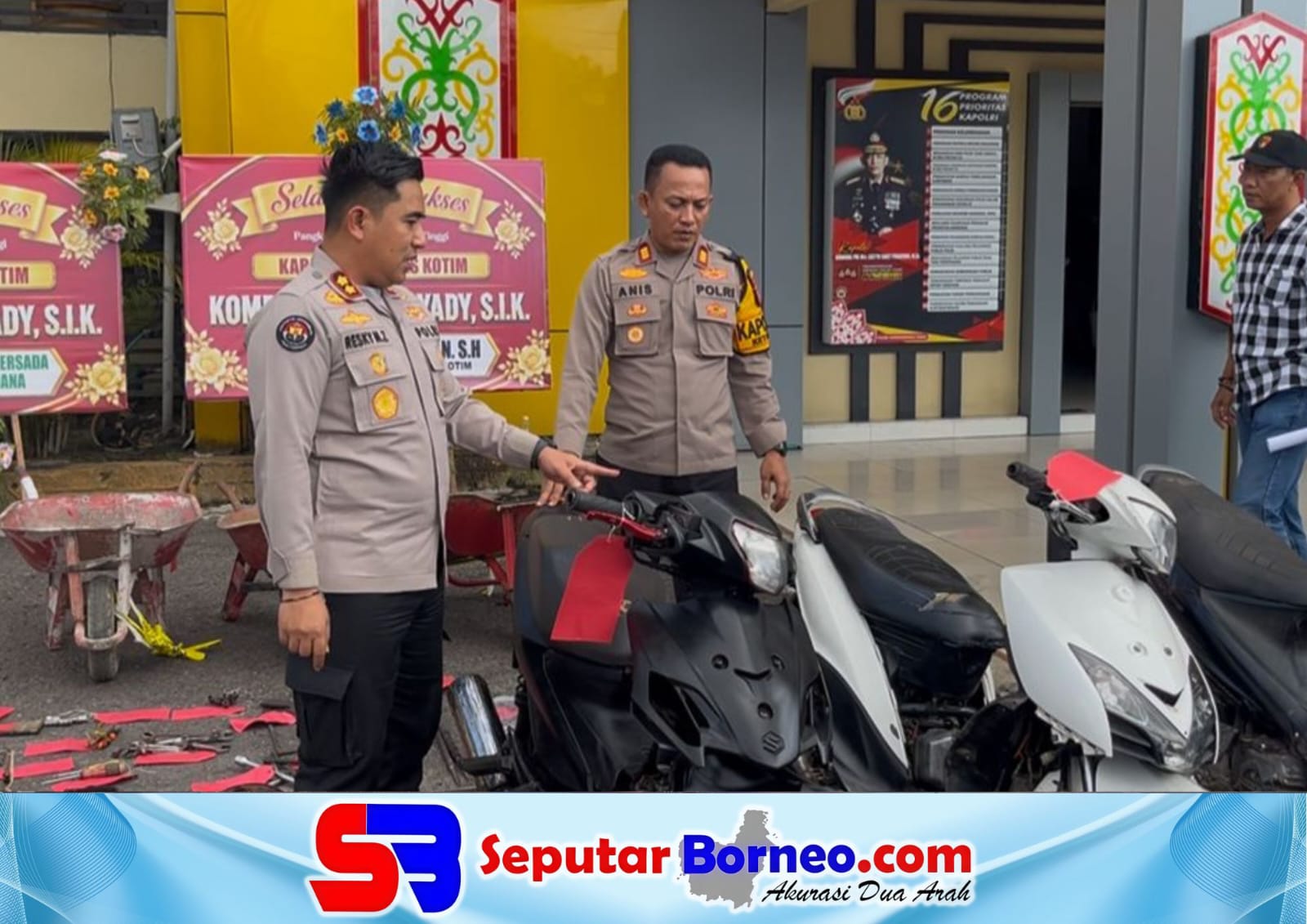 Polres Kotim Ungkap Dua Kasus Pencurian, Pelaku Curanmor dan Pembobol Toko
