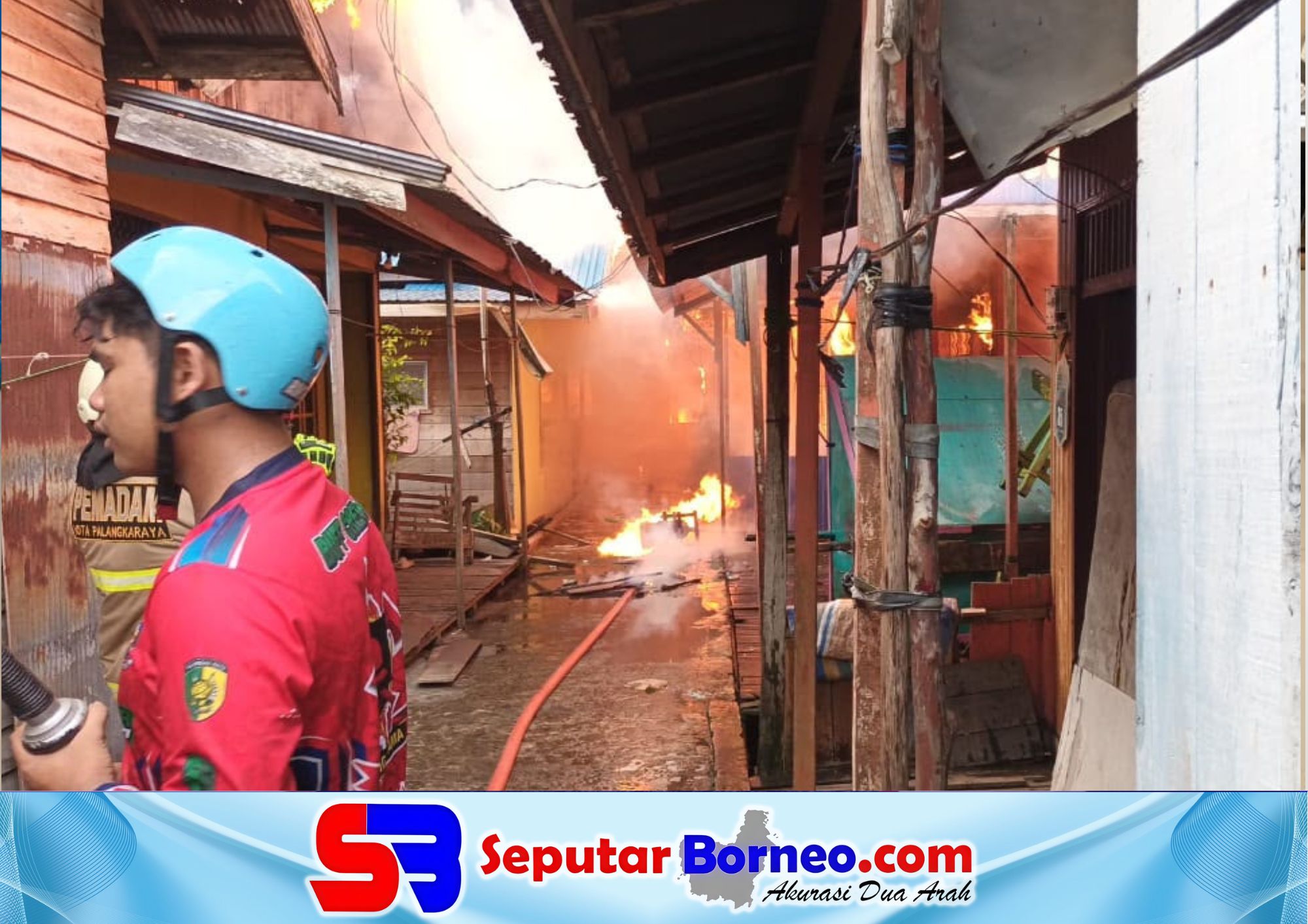 Kebakaran Luluhlantakan Pemukiman di Gang Sari 45, 128 Warga Mengungsi