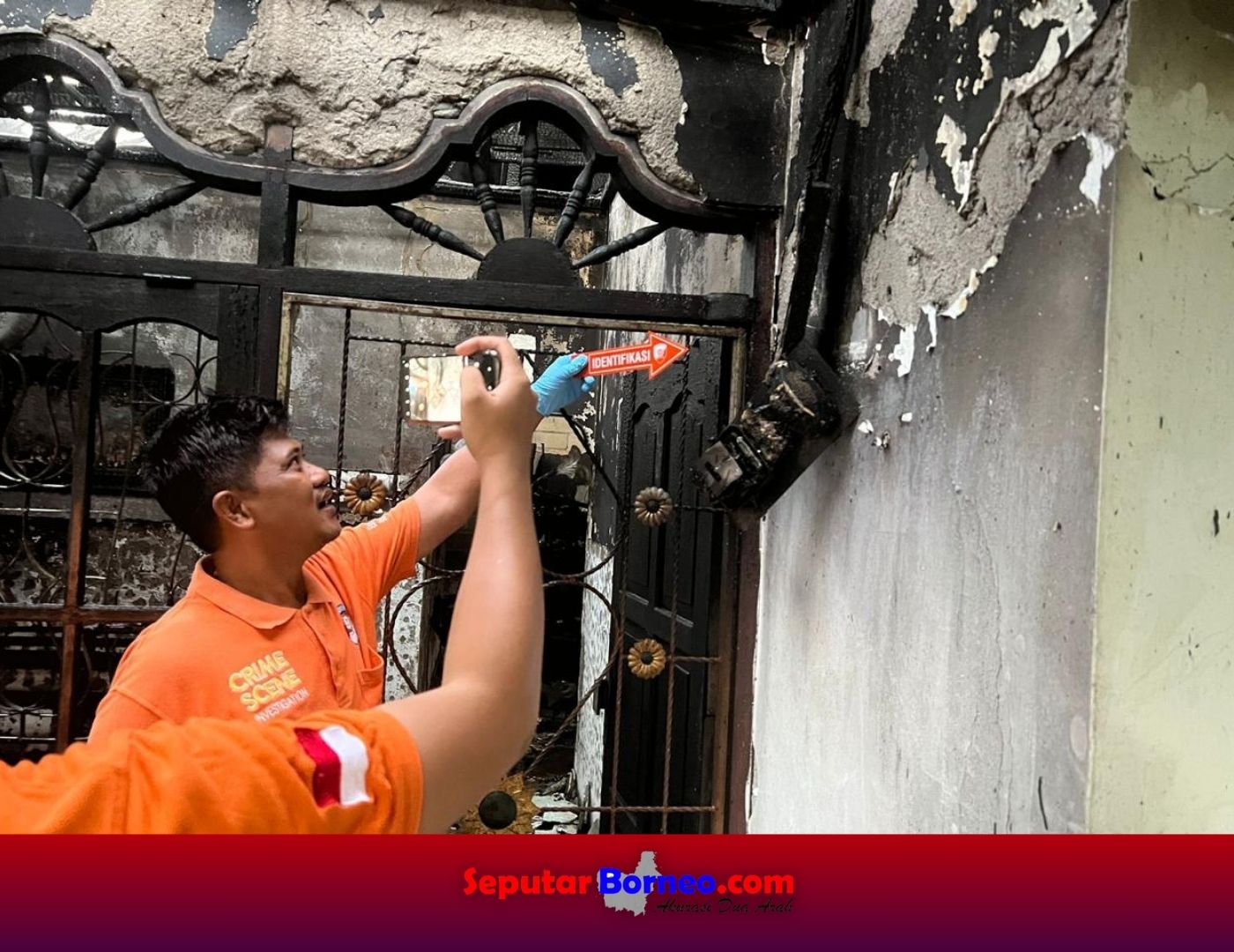 Polisi Olah TKP Kebakaran di Jalan Meranti, Kerugian Capai 400 Juta