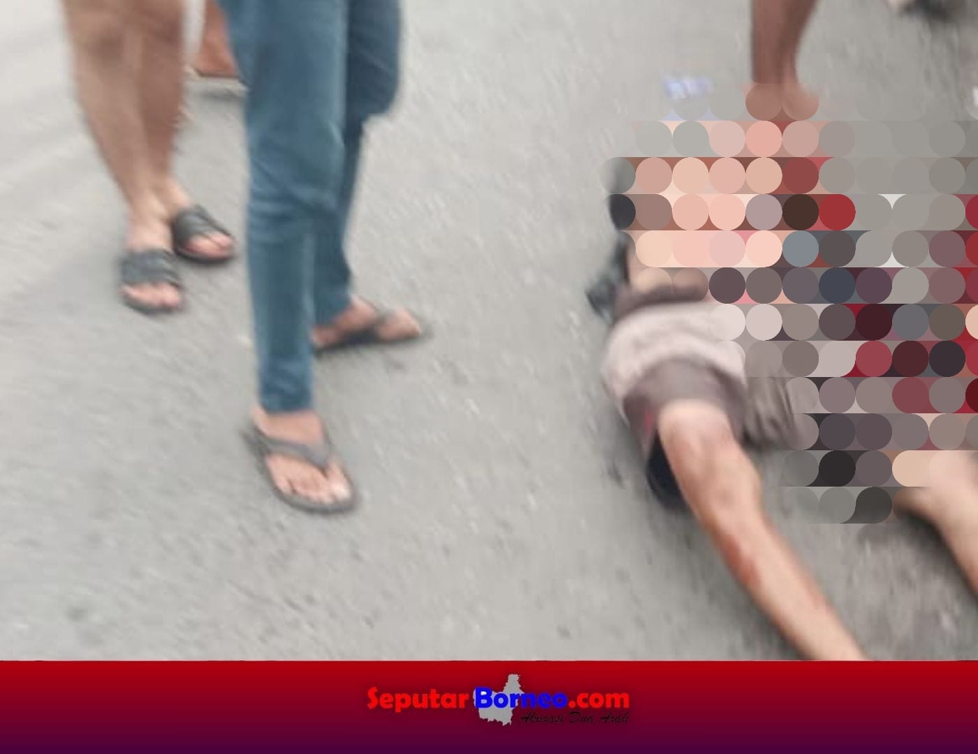 GEGER! Seorang Pria Ditusuk di Pasar Besar Kapuas Hingga Usus Terburai