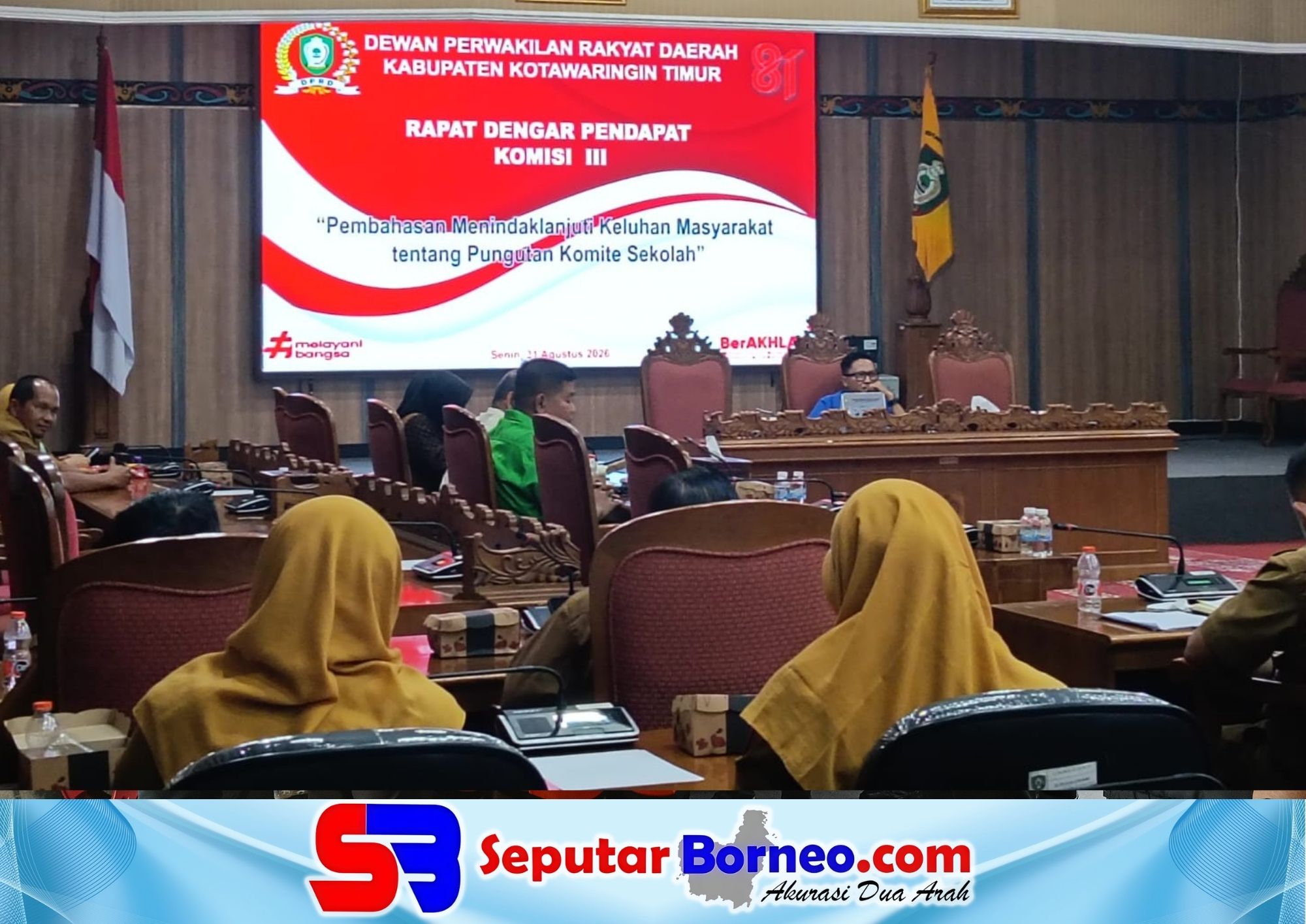 DPRD Kotim Tegaskan Sekolah Dilarang Pungut Uang Wali Murid