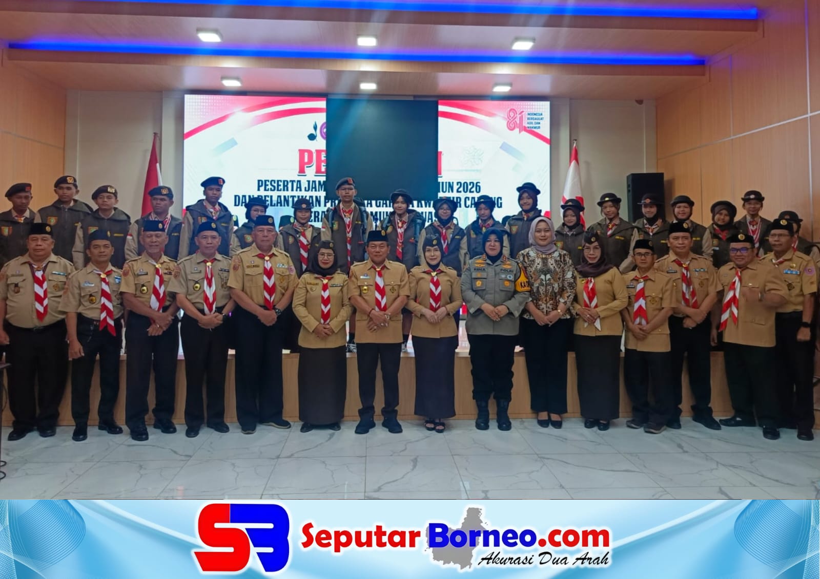 Bupati Kapuas Lepas Kontingen Jamnas XII dan Lantik Pramuka Garuda 2026