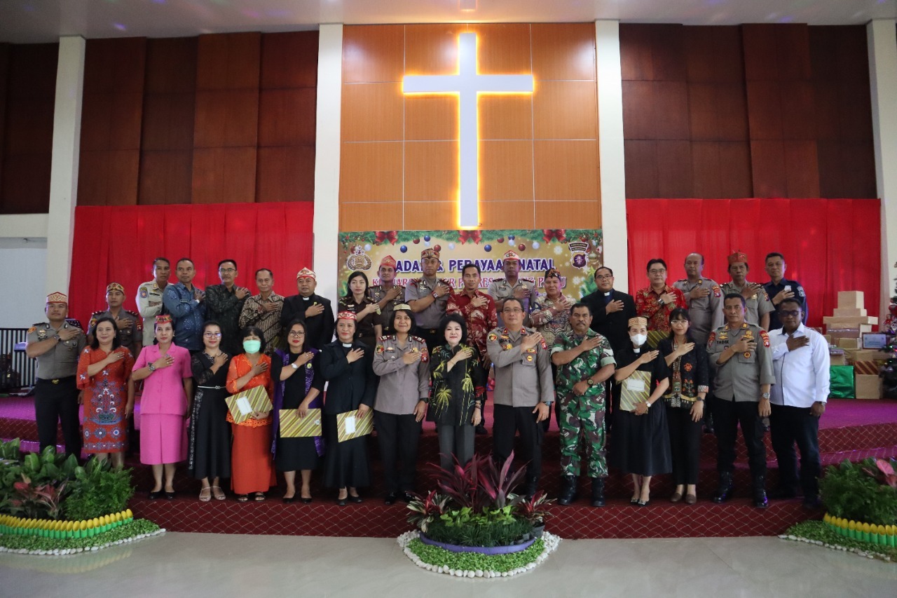 Perayaan Natal Polres Pulang Pisau Dihadiri Bupati