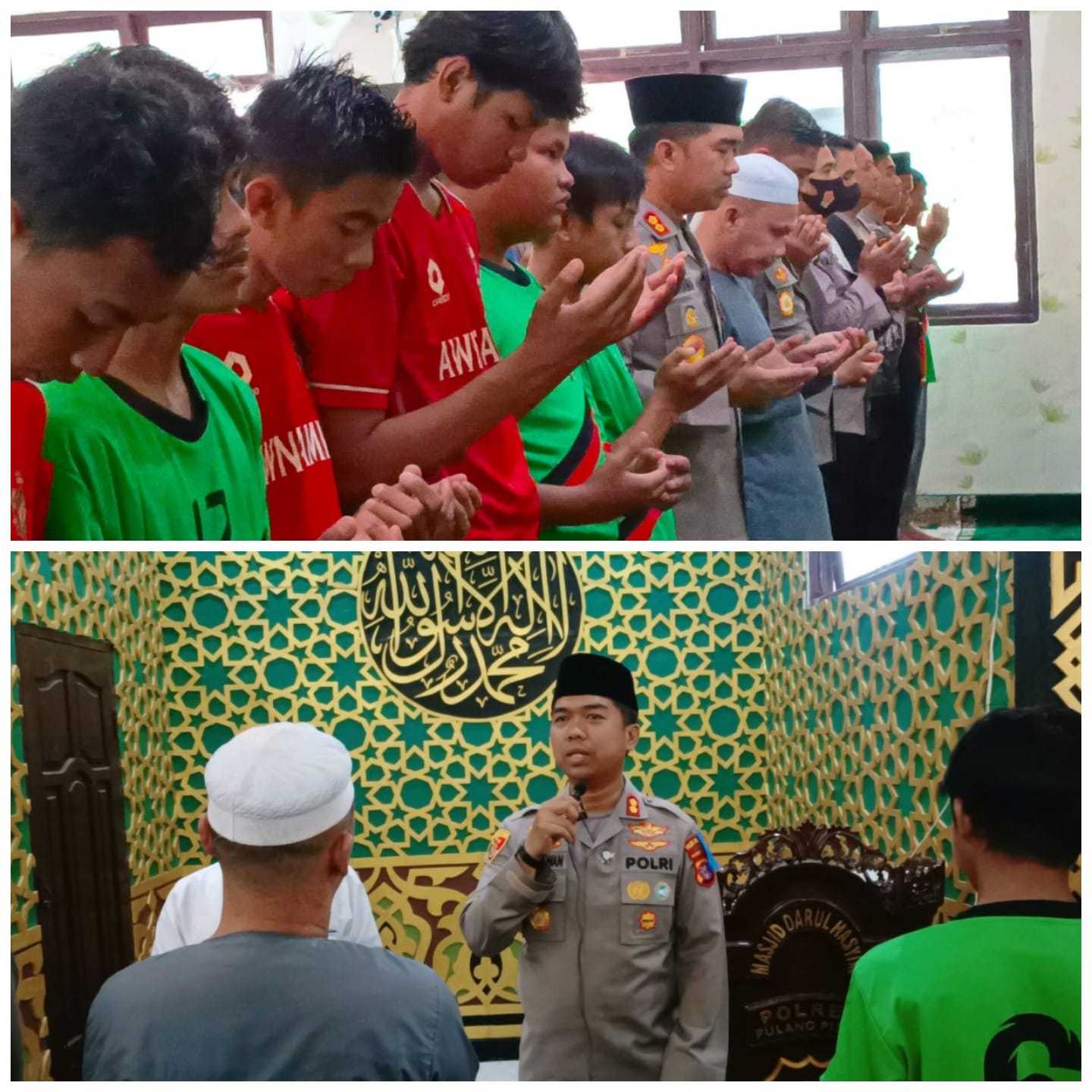 Polres Pulang Pisau Gelar Sholat Ghaib Untuk Korban Tragedi Kanjuruhan