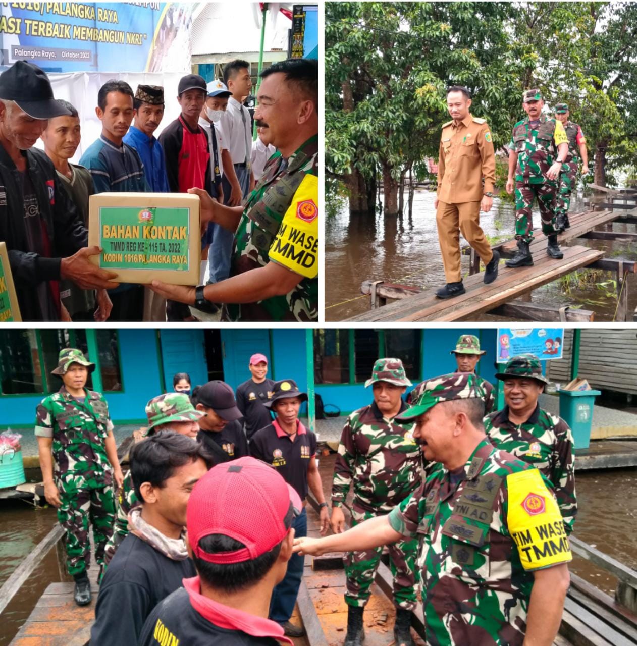 Jenderal Bintang Dua Kunjungi Lokasi TMMD Petuk Katimpun