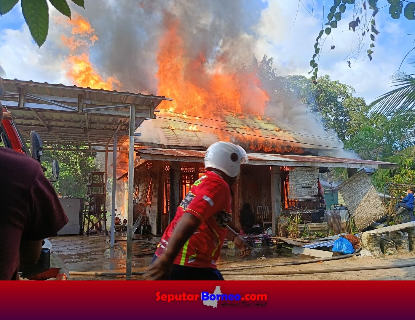 Rumah Petugas Damkar Bartim Ludes Terbakar, Ini Diduga Penyebabnya