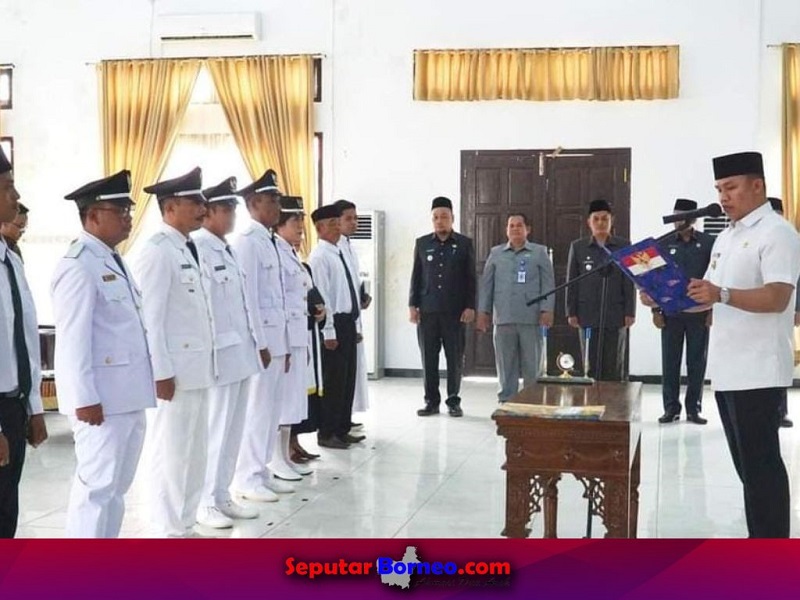 Bupati Lamandau Lantik Lima Pj Kades dan Anggota BPD