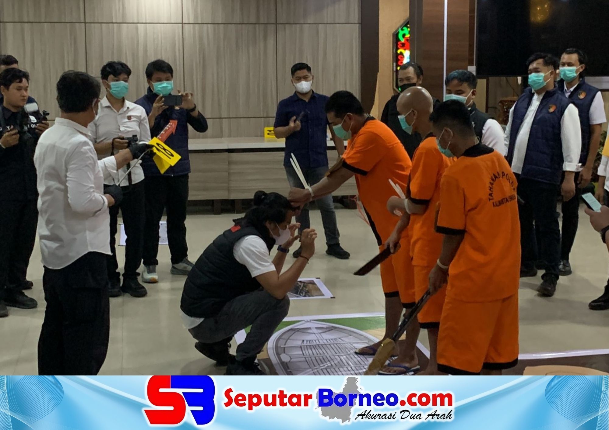 Rekontruksi Tragedi Tumbang Kalemei, 10 Tersangka Peragakan Puluhan Adegan