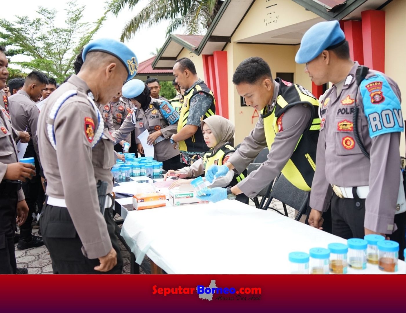 Deteksi Dini Penyalahgunaan Narkoba, Personel Polda Kalteng Dites Urine