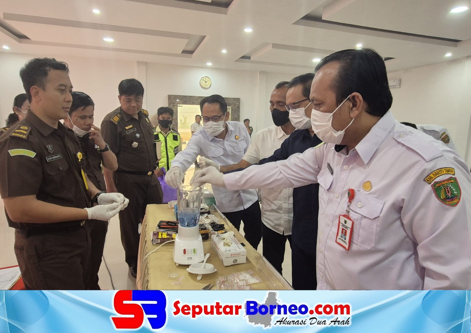 Pemusnahan barang bukti yang berlangsung di Kantor Kejaksaan Negeri Barito Timur, Rabu (16/9/2026).FOTO: KASI INTELIJEN KEJARI BARTIM/SB