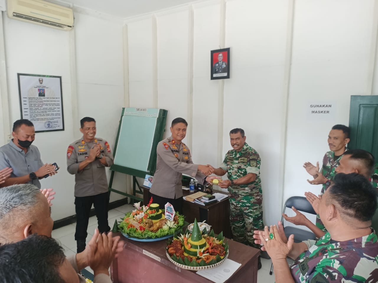 Polres Pulang Pisau Beri Kejutan di Koramil 1011-15 Kahayan Hilir