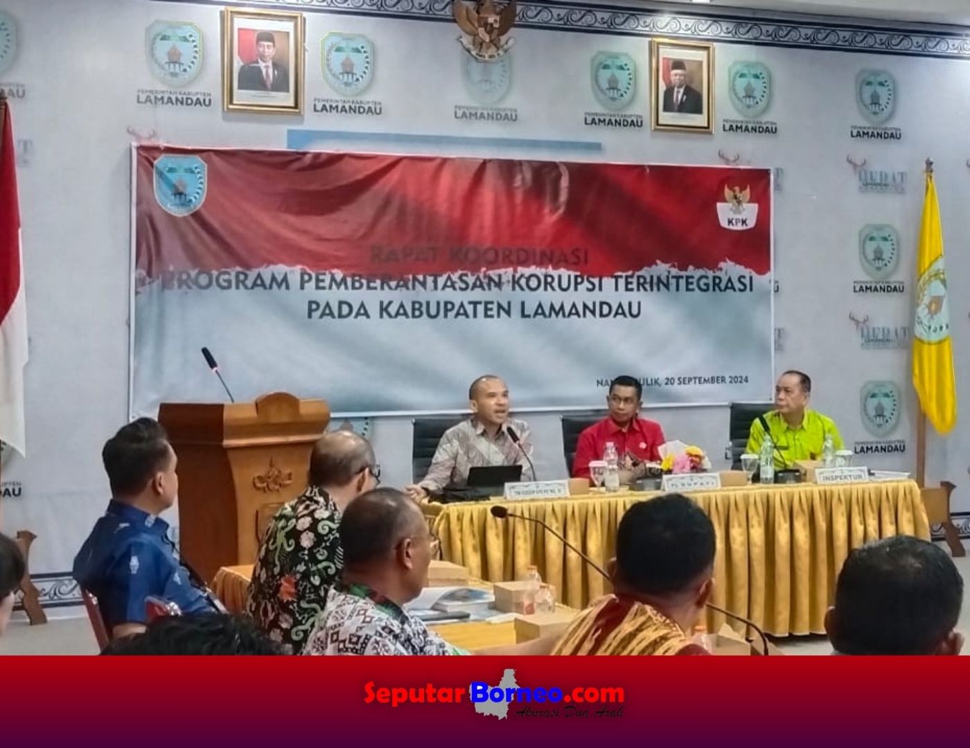 Pj Bupati Lamandau Terima Kunker Tim KPK