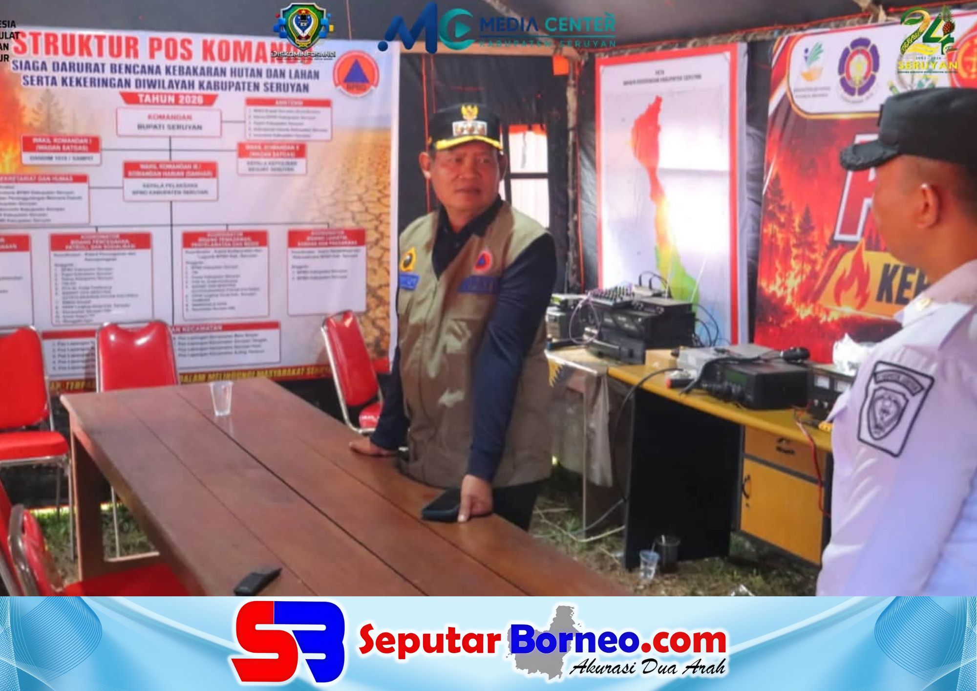 Bupati Seruyan Cek Posko Karhutla