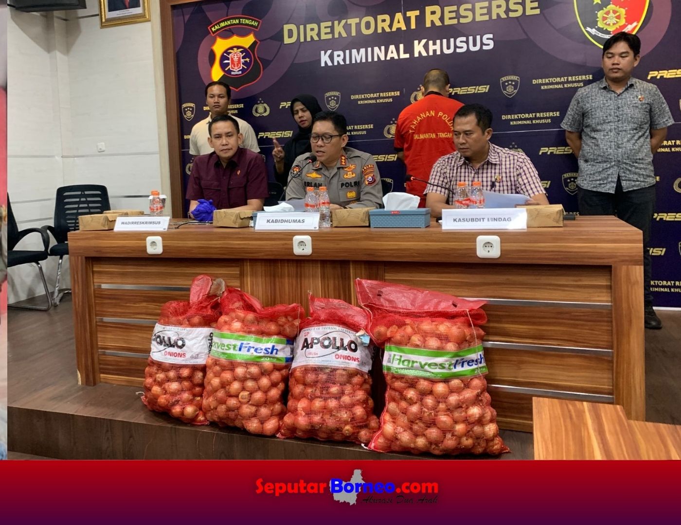 8,4 Ton Bawang Bombai Ilegal Asal Australia Diamankan Polda Kalteng