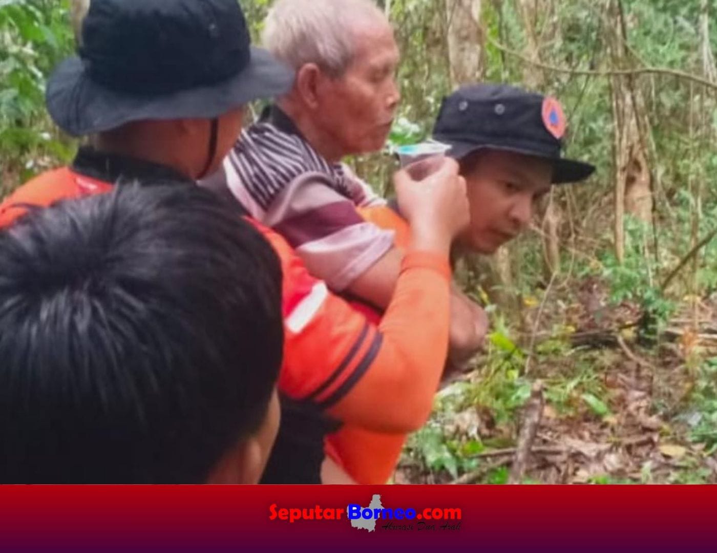 Tim Gabungan Temukan Kakek Hilang Dalam Hutan