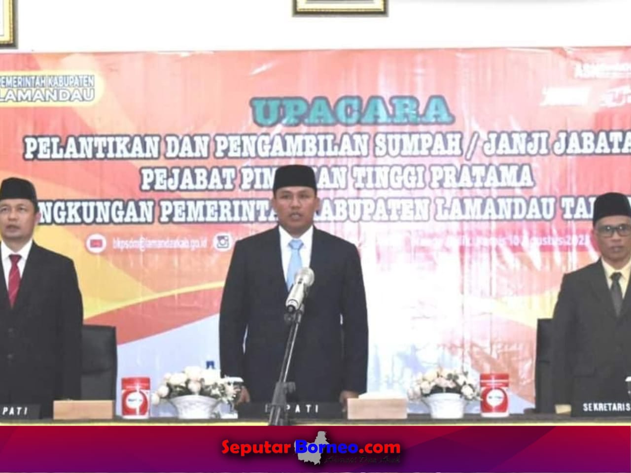 Bupati Lamandau Lantik Enam Pejabat Pimpinan Tinggi Pratama