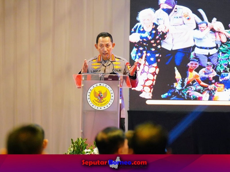 Saat Kapolri Jenderal Listyo Sigit Prabowo menyerukan bahwa Polri siap untuk menjadi organisasi modern. (FOTO:ISTIMEWA)