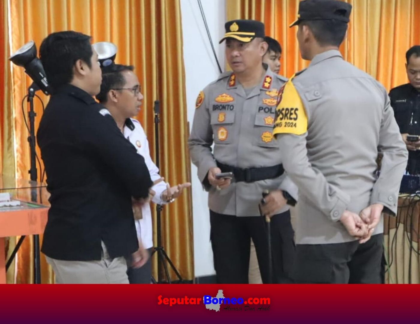 Kapolres Cek Kesiapan Pengamanan KPU Tahapan Pendaftaran Bapaslon 