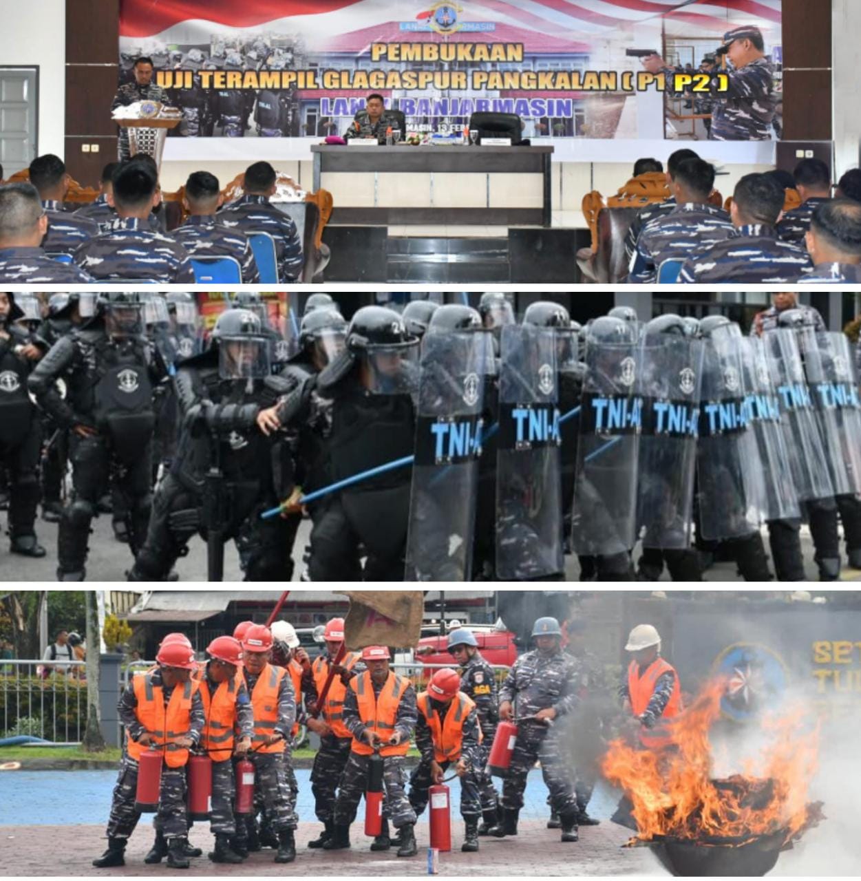 TNI AL Banjarmasin Gelar Uji Terampil Glagaspur Pangkalan Tingkat I dan II