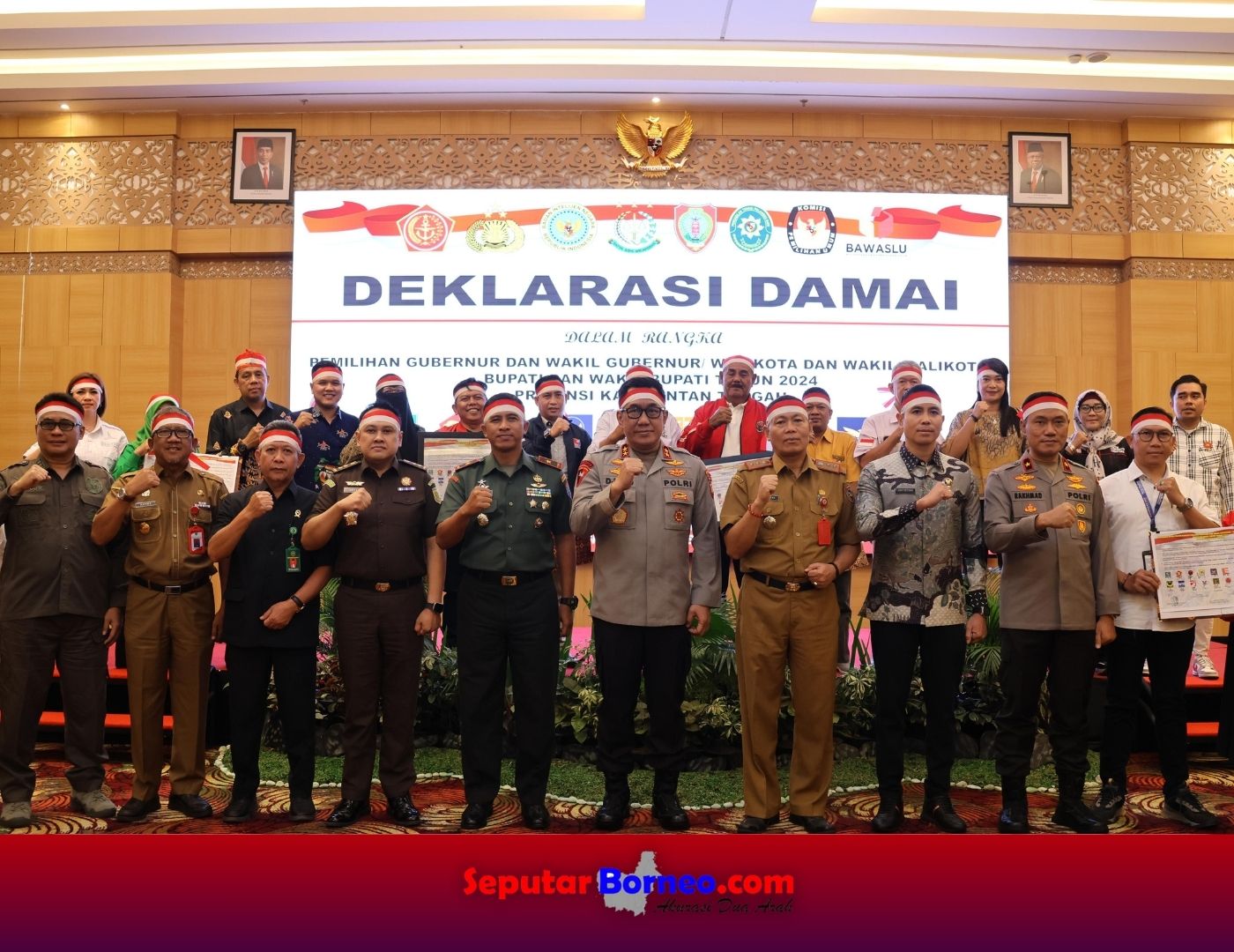 Sukseskan Pilkada 2024, Polda Kalteng Gelar Deklarasi Damai