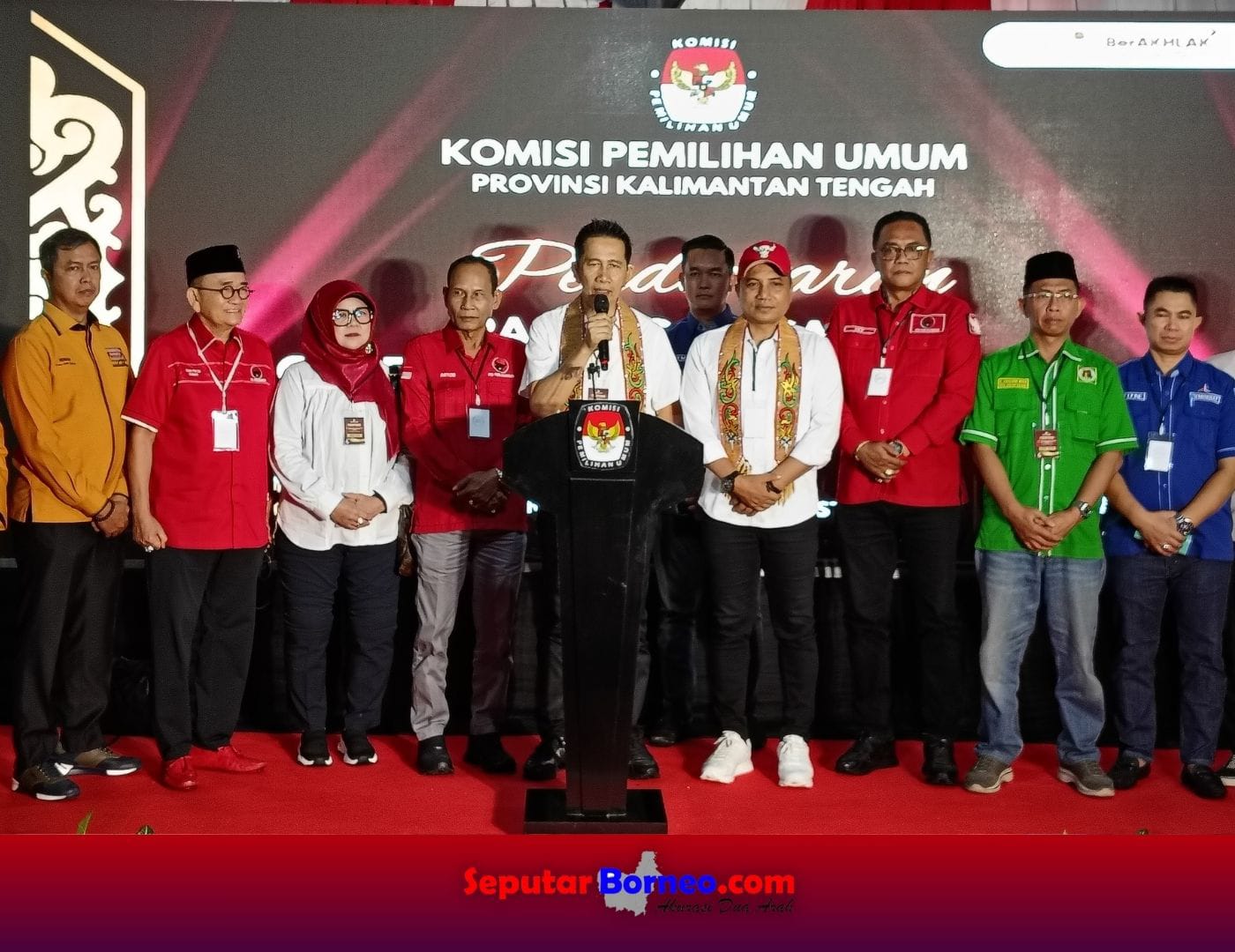 Diusung Lima Partai, Koyem-SHD Resmi Daftar ke KPU Kalteng