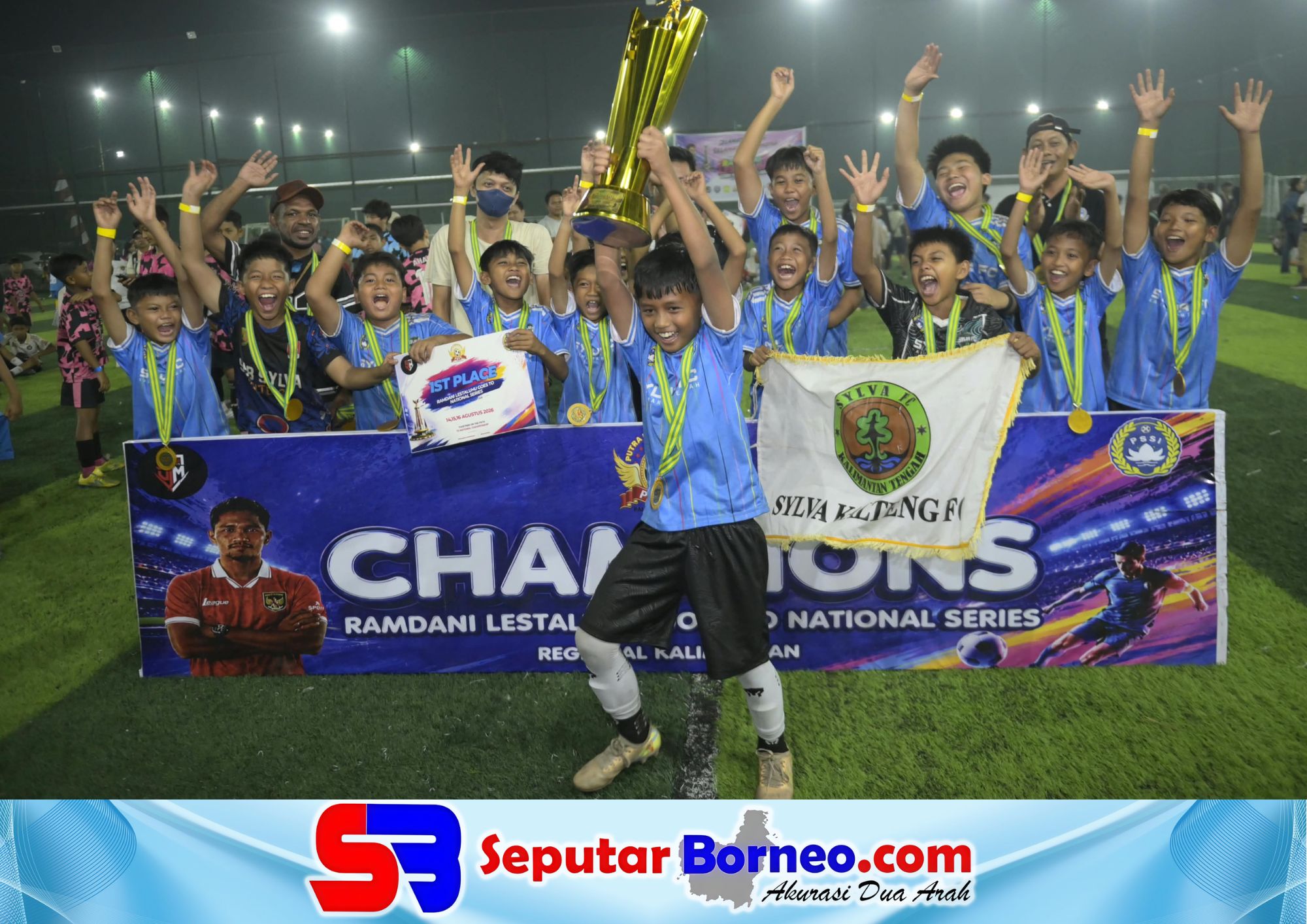 Sylva Kalteng U11 Tundukan Kalsel, Juara dan Amankan Tiket Nasional