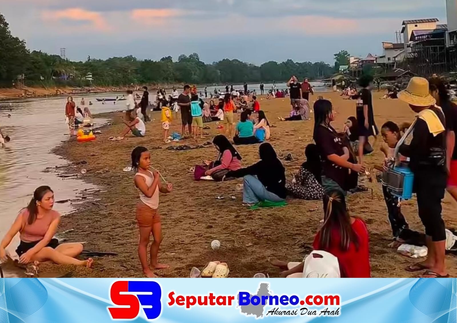 Fenomena Langka Muncul Pantai di Sungai Lamandau, BPBD Berikan Imbauan