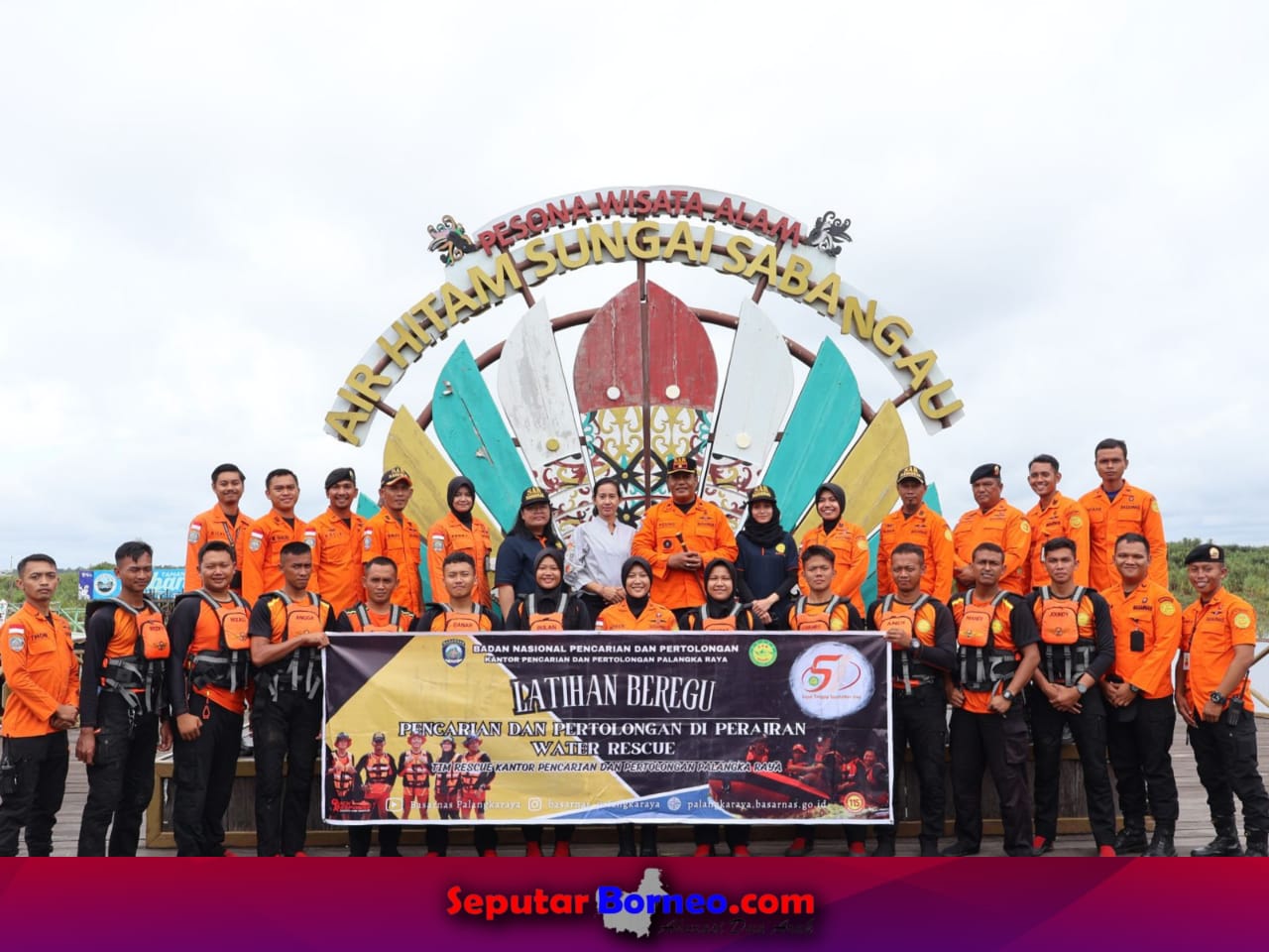 Latihan SAR Beregu Basarnas Palangkaraya Resmi Ditutup