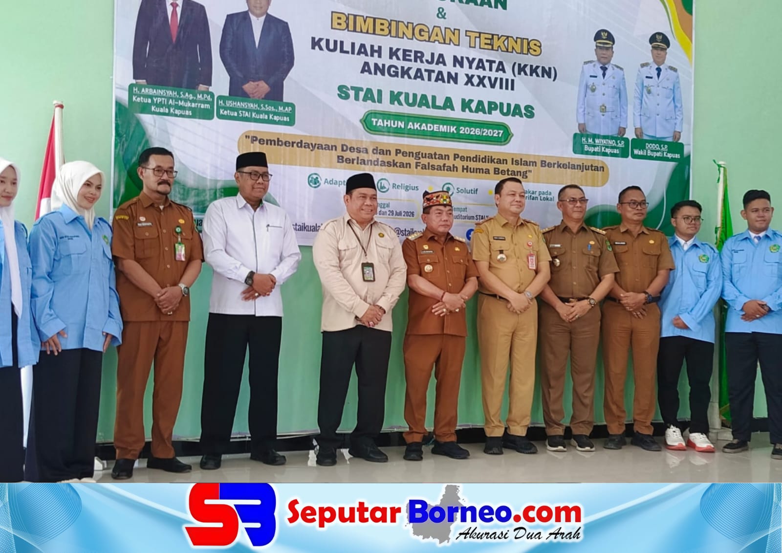Bupati Kapuas Buka Bimtek STAI Kuala Kapuas dan Lepas 139 Mahasiswa KKN Angkatan XXVIII